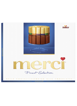 MERCI Конфеты шоколадные ассорти из молочного шоколада 250г