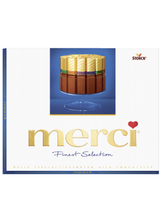 MERCI Конфеты шоколадные ассорти из молочного шоколада 250г оптом