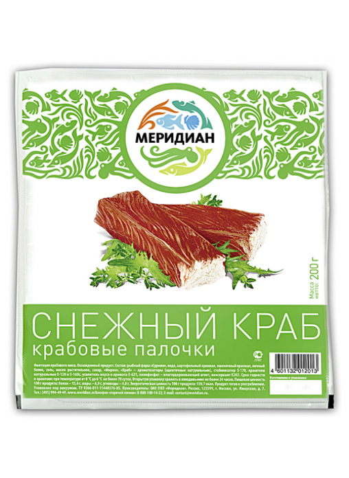 Крабовые палочки снежный краб в/у Меридиан 200г. Меридиан снежный краб палочки 200г. Крабовые палочки Меридиан. Mare снежный краб.