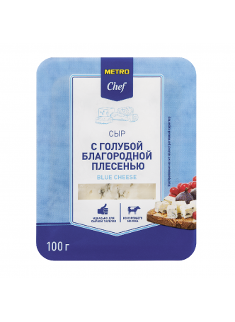 Сыр Metro Chef с голубой плесенью 50%, 100г оптом