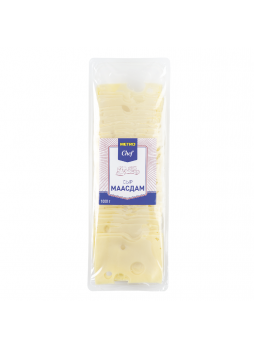 Сыр Маасдам нарезка 45% Metro Chef, 1 кг