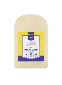 Сыр Metro Chef Маасдам 45% из коровьего молока, 1 кг