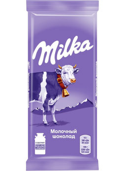 Шоколад MILKA молочный, 90г