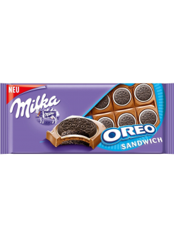 Шоколад MILKA Oreo Sandwich, 92г