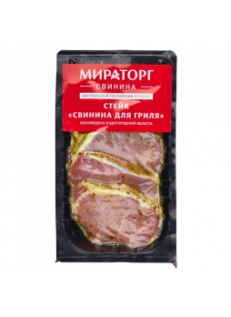 Стейк свинина для гриля охлажденный МИРАТОРГ, 400 г