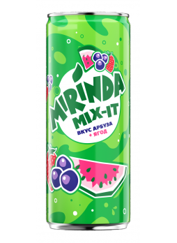 Напиток Mirinda Mixit арбуз-ягоды, 0,33л