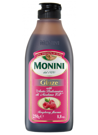 Бальзамический соус Monini glaze со вкусом малины, 250мл оптом