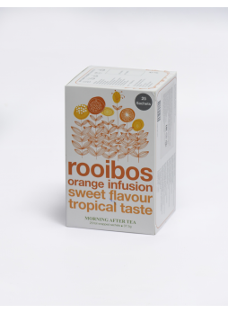 Чай MORNING AFTER TEA Rooibos orange infusion sweet flavor tropical taste пакетированный, 25 x 1,5 г
