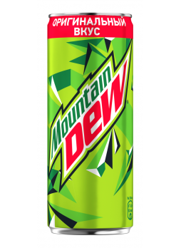Напиток Mountain Dew сильногазированный, 0,33л