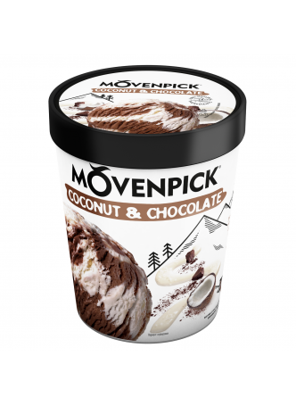 Мороженое MOVENPICK сливочное кокос и шоколад БЗМЖ 263г
