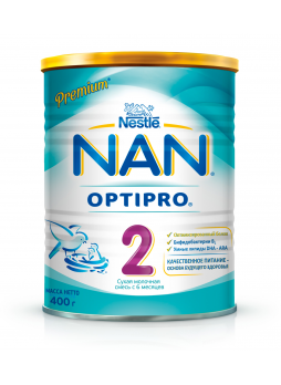 Сухая молочная смесь NAN Optipro 2 с 6 месяцев, 400г