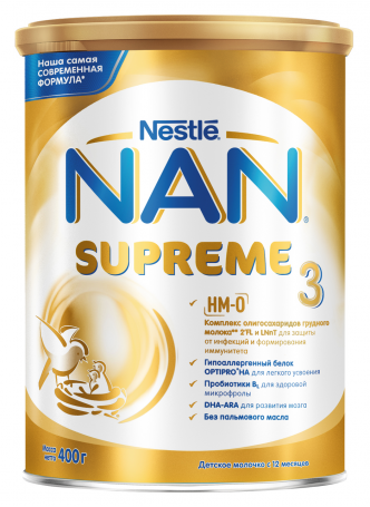 Смесь для детского питания NAN 3 Supreme, 400 г оптом