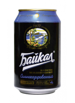 Газированный напиток НАПИТКИ ИЗ ЧЕРНОГОЛОВКИ Байкал 1977 в железной банке, 0,33 л