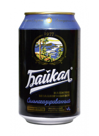 Газированный напиток НАПИТКИ ИЗ ЧЕРНОГОЛОВКИ Байкал 1977 в железной банке, 0,33 л оптом