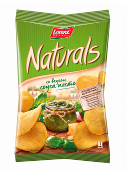 Чипсы Lorenz Naturals картофельные cо вкусом соуса песто 100 г