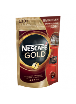 Кофе Nescafe Gold растворимый 130г