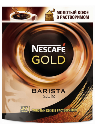 NESCAFE Gold Barista, кофе растворимый, 75г, пакет оптом
