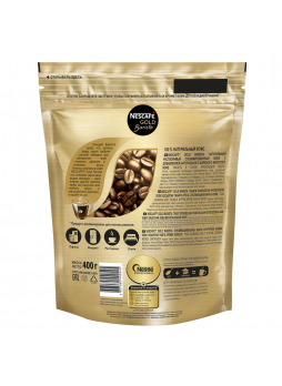Nescafe Кофе растворимый сублимированный с добавлением натурального молотого Gold Barista 400г