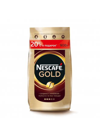 Nescafe Кофе растворимый с добавлением натурального жареного молотого кофе GOLD 900г оптом
