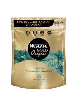 Кофе растворимый Nescafe Gold Origins Sumatra пакет, 400г