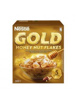 Nestle Хлопья кукурузные с медом Gold Flakes, 300г