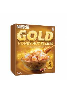 Nestle Хлопья кукурузные с медом Gold Flakes, 300г