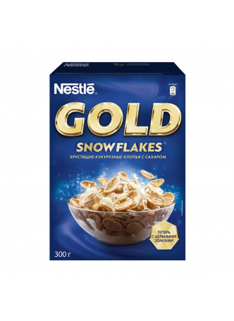Nestle Gold Хлопья кукурузные хрустящие с сахаром Snow Flakes 300г оптом