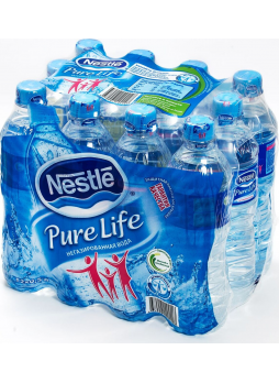 Питьевая вода NESTLE Pure Life негазированная, 0,5 л
