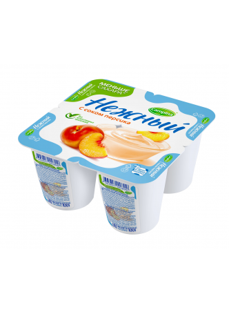 Йогурт НЕЖНЫЙ Персик 1,2%, 100г оптом