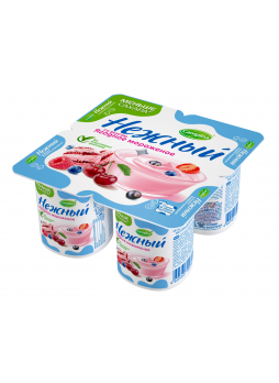 Йогуртовый продукт НЕЖНЫЙ 1,2% со вкусом ягодное мороженое, 100г БЗМЖ