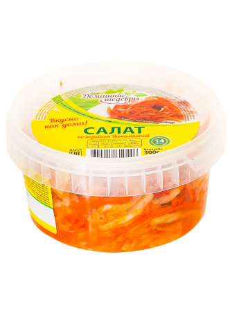 Салат Домашние Шедевры морковь по-корейски Витамин, 300г оптом