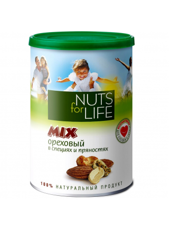 Микс ореховый Nuts for Life в специях и пряностях, 200 г