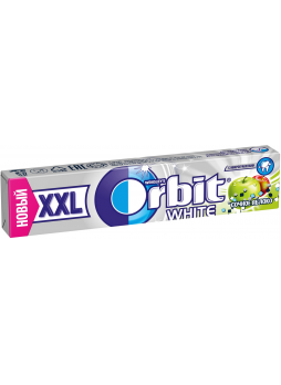 Жевательная резинка Orbit XXL White Сочное яблоко 20,4г