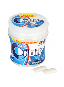 Жевательная резинка Orbit без сахара с ароматом мяты, 68г
