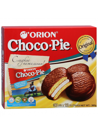 Choco Pie Пирожное бисквитное в глазури 360г оптом