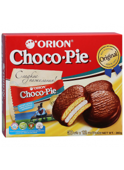 Choco Pie Пирожное бисквитное в глазури 360г