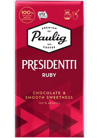 Кофе Paulig Presidentti Ruby молотый 250г оптом
