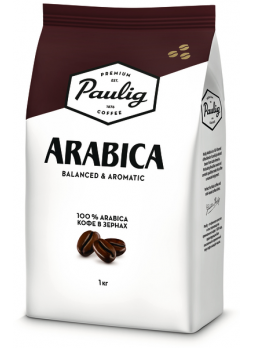 Paulig Кофе в зернах натуральный жареный Arabica 1кг