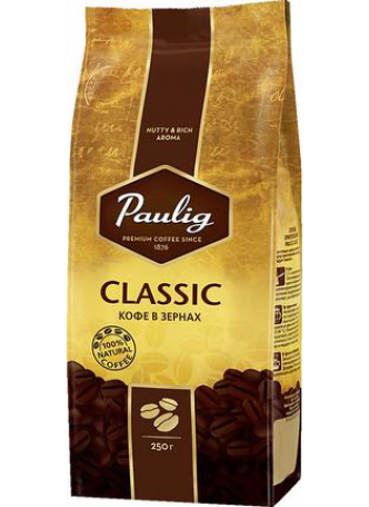 Кофе зерновой PAULIG Classic, 250г оптом