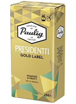 Paulig Кофе молотый натуральный жареный Presidentti Gold Label 250г
