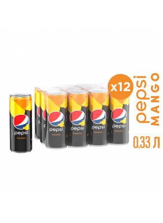 Напиток газированный Pepsi Манго ж/б, 0,33л оптом