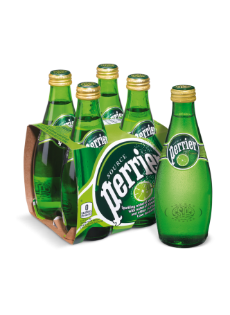 Напиток PERRIER безалкогольный газированный лайм 0,33л