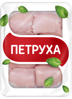 Филе бедра цыпленка-бройлера охлажденное в лотке ПЕТРУХА, 750 г