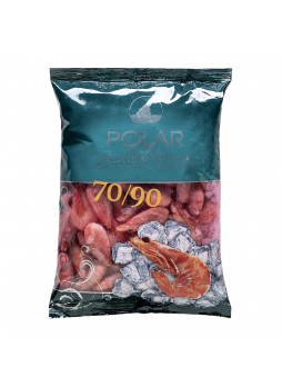 Креветки POLAR варено-мороженые 70/90, 1 кг
