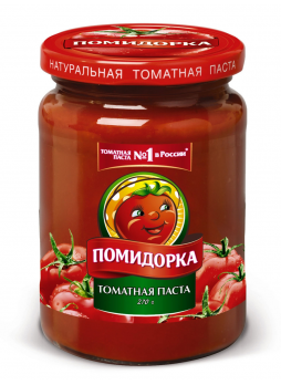Паста томатная ПОМИДОРКА стеклянная банка, 250мл