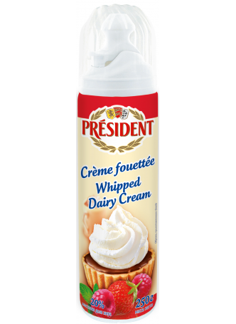 President молочная продукция. President Creme fouettee Whipped Dairy Cream.