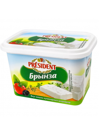Сыр брынза PRESIDENT 48%, 500г БЗМЖ оптом