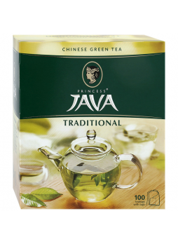 Чай ПРИНЦЕССА ЯВА зеленый пакетированный, 100х2г