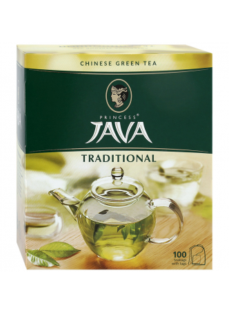 Чай ПРИНЦЕССА ЯВА зеленый пакетированный, 100х2г оптом