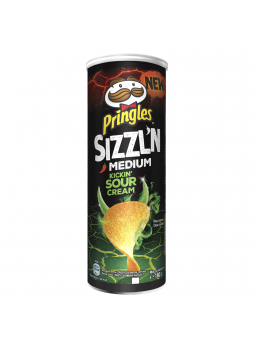 Чипсы Pringles Sizzin со вкусом сметаны, 160г